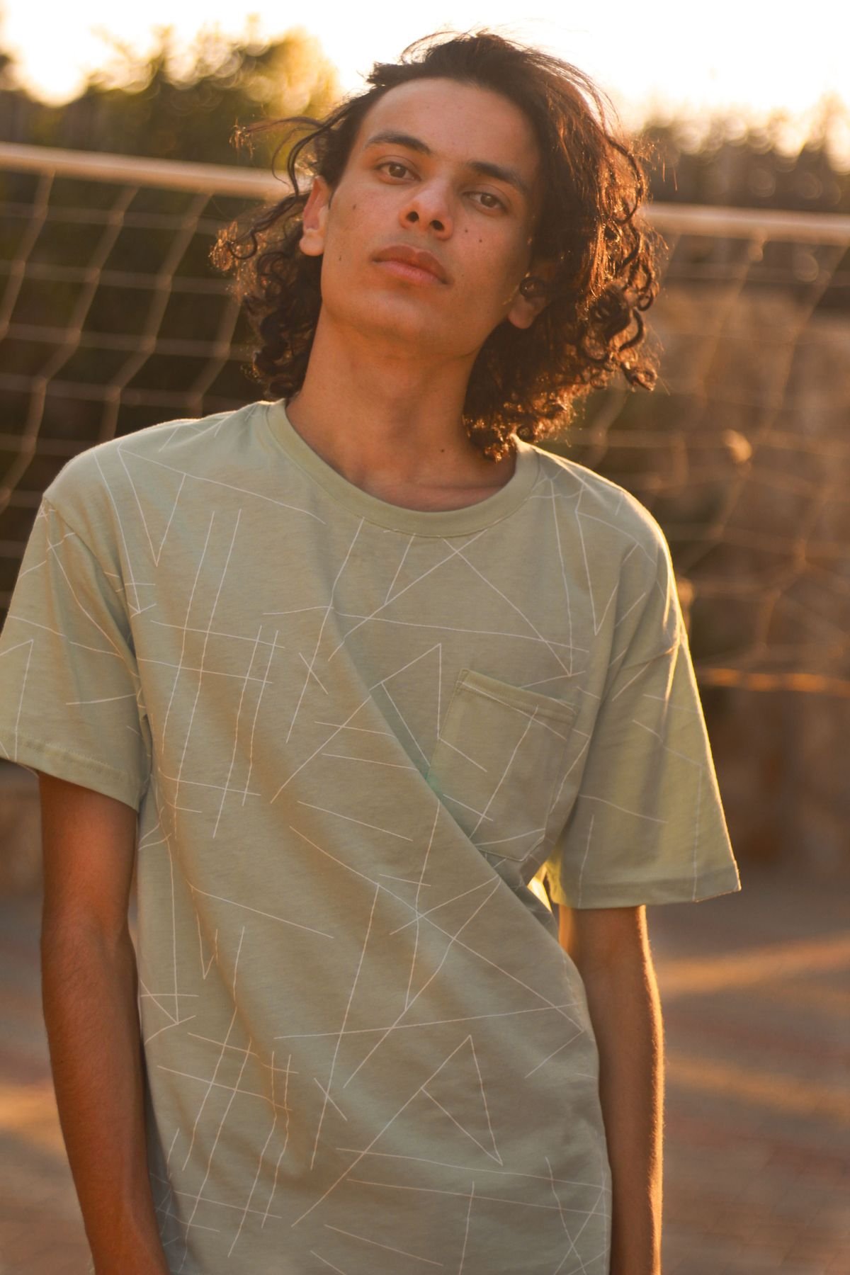 Olive Field Crew Tee